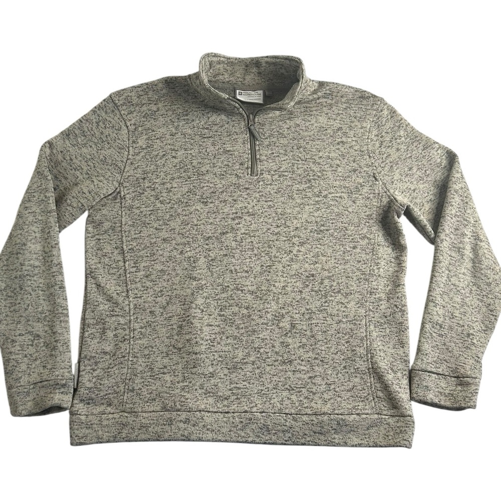 Mountain Warehouse‎ Men’s Tan Heather Fleece Pullover 1/4 Zip XXL